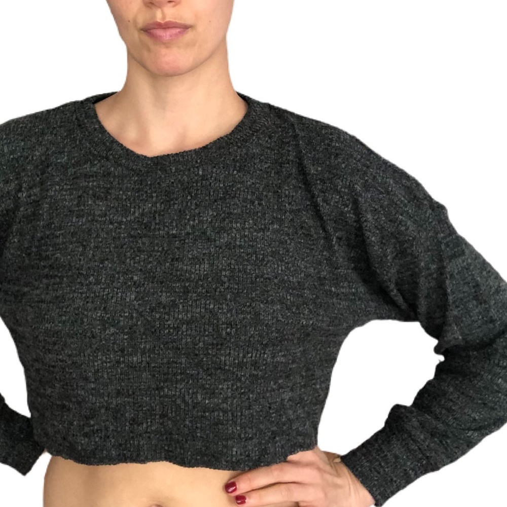 Colsie Target xsmall long sleeve cozy crop top